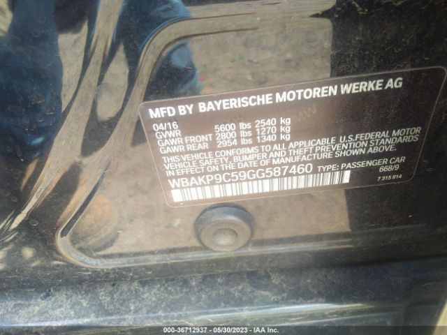 WBAKP9C59GG587460 BMW 5 Series 550i Xdrive