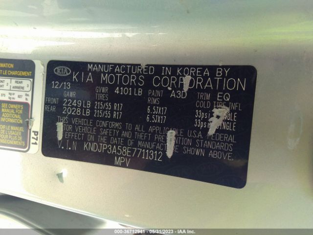 KNDJP3A58E7711312 KIA SOUL +