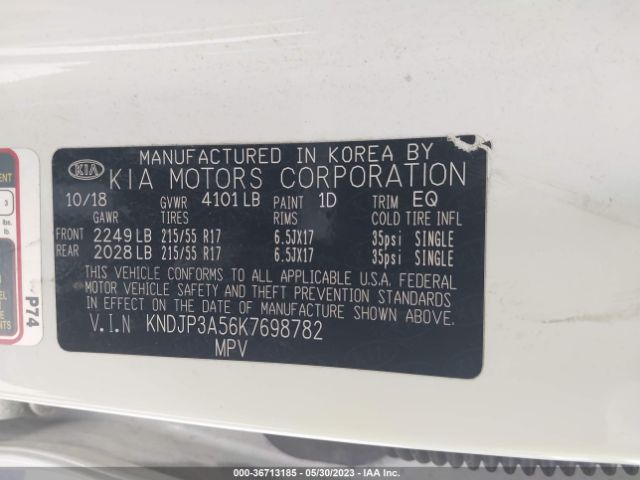 KNDJP3A56K7698782 KIA SOUL +