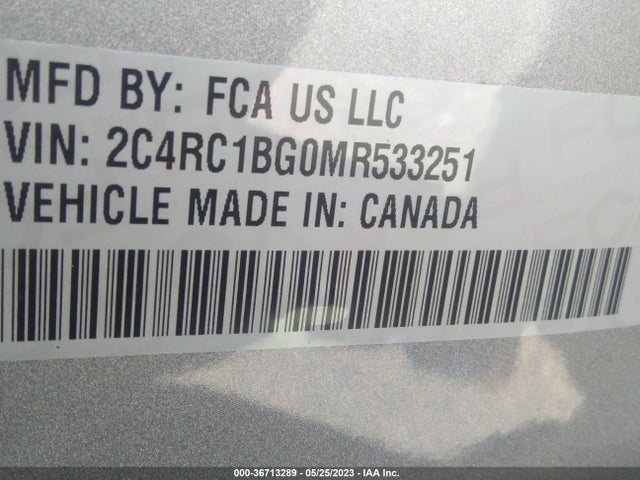 2C4RC1BG0MR533251 Chrysler Pacifica Touring L