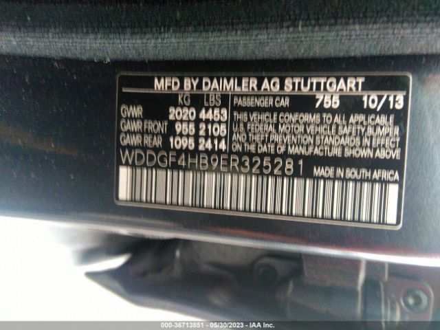 WDDGF4HB9ER325281 Mercedes-Benz C-class C 250