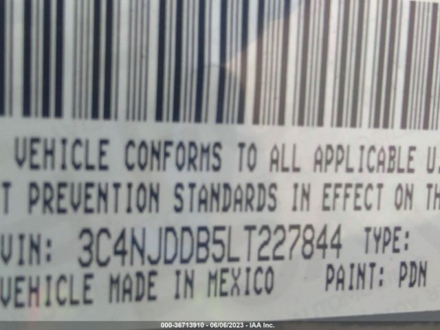 3C4NJDDB5LT227844 Jeep Compass Trailhawk