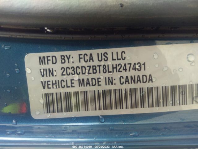 2C3CDZBT8LH247431 Dodge Challenger R/t