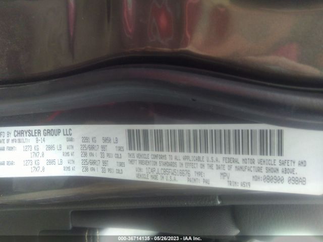 1C4PJLCB5FW516676 Jeep Cherokee Latitude