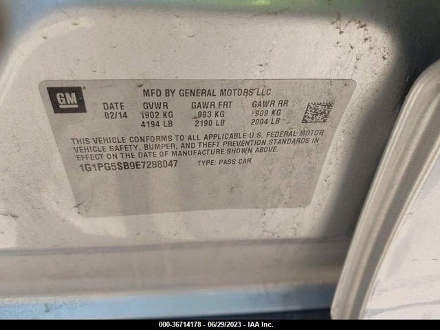 Chevrolet CRUZE LTZ 2014 1G1PG5SB9E7288047 Image 10