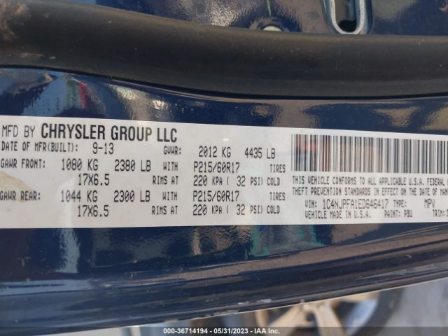 1C4NJPFA1ED646417 Jeep Patriot Latitude