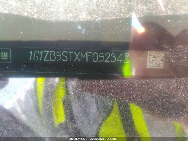 2021 CHEVROLET MALIBU LS VIN: 1G1ZB5STXMF052348