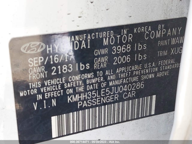 Hyundai ELANTRA GT 2018 KMHH35LE5JU040286 Image 11
