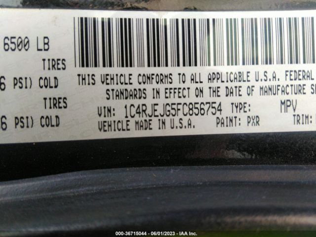 1C4RJEJG5FC856754 Jeep Grand Cherokee Summit