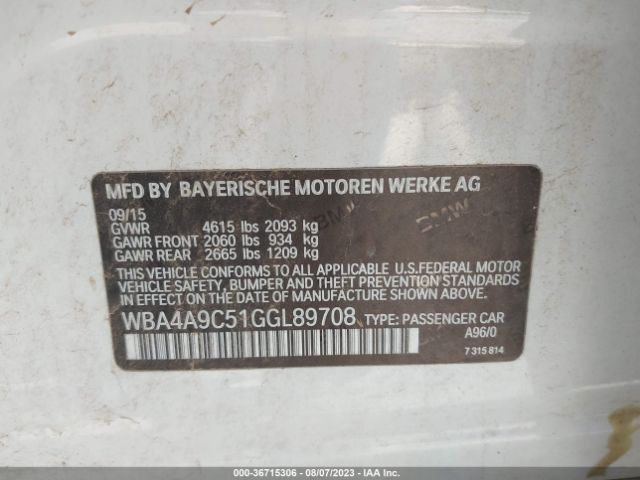 WBA4A9C51GGL89708 BMW 4 Series 428i