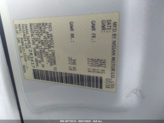 1N4AL3AP0JC283417 Nissan Altima 2.5 S