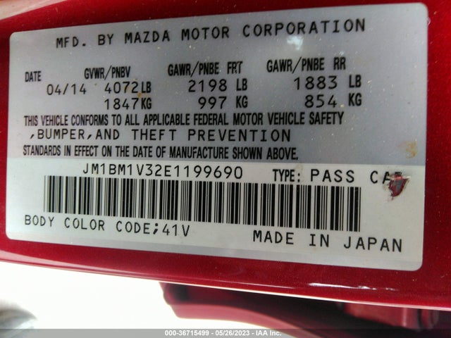 Mazda Mazda3 S Touring 2014 JM1BM1V32E1199690 Image 11