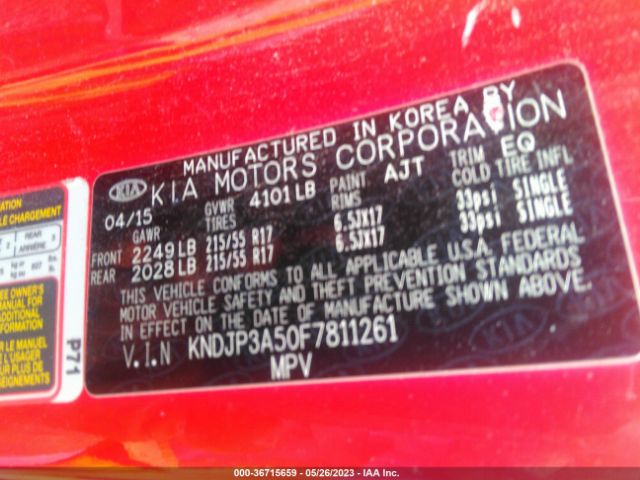 KNDJP3A50F7811261 KIA SOUL +