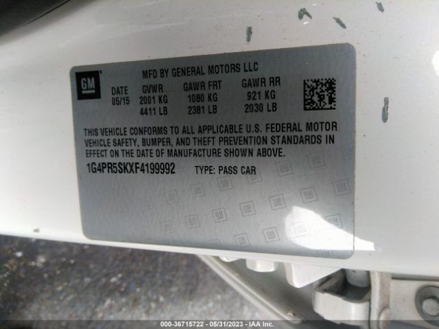 1G4PR5SKXF4199992 Buick Verano Convenience Group