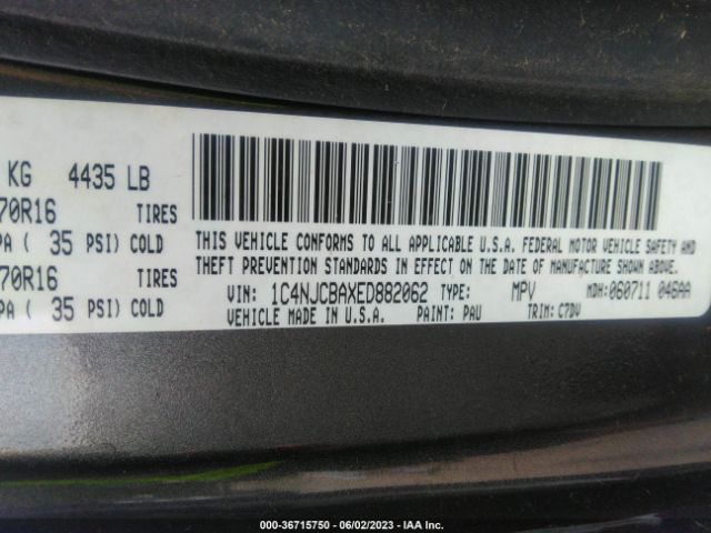 1C4NJCBAXED882062 Jeep Compass Sport