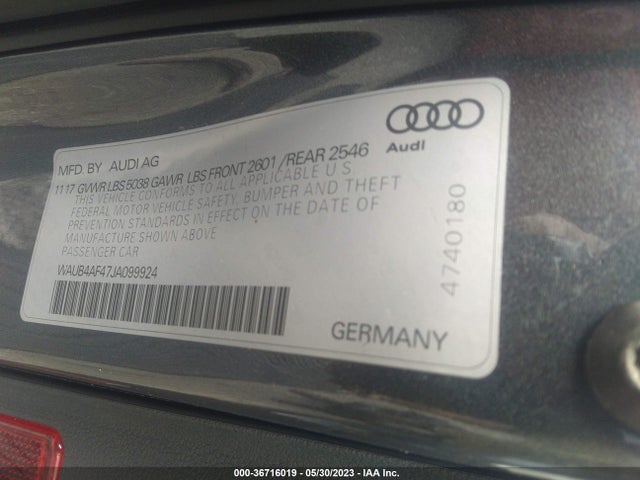 WAUB4AF47JA099924 Audi S4 Premium Plus