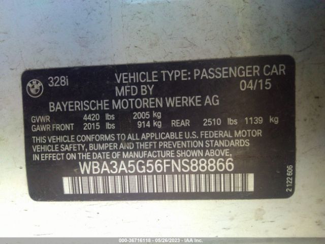 WBA3A5G56FNS88866 BMW 3 Series 328i
