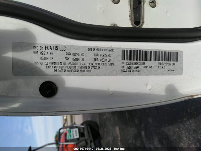 2C3CCAEG3GH128338 Chrysler 300
