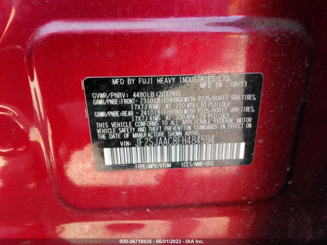 JF2SJAAC8EH484594 Subaru Forester 2.5i