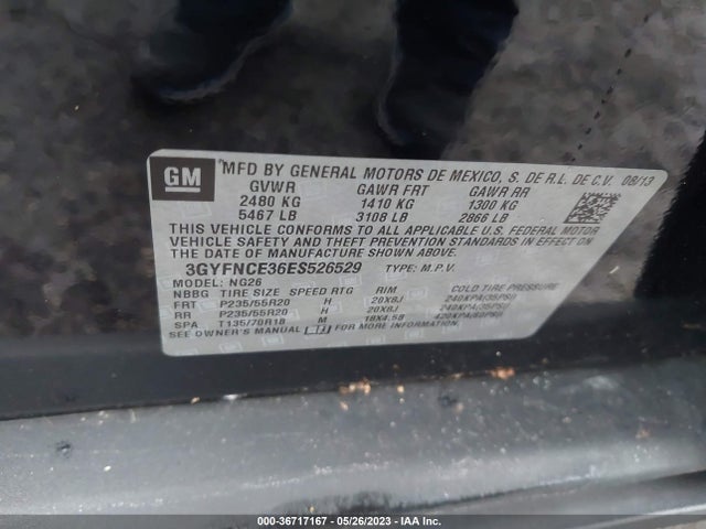 3GYFNCE36ES526529 Cadillac Srx Performance Collection