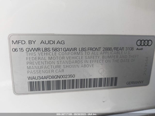 WAU34AFD8GN002350 Audi A8 L 3.0t