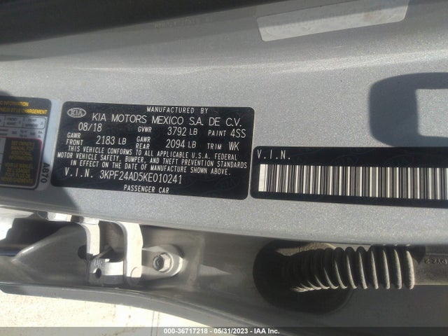 KIA Forte Lxs 2019 3KPF24AD5KE010241 Image 10
