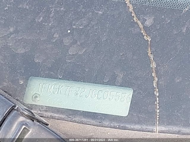 1FM5K7F82JGC05586 Ford Explorer Limited