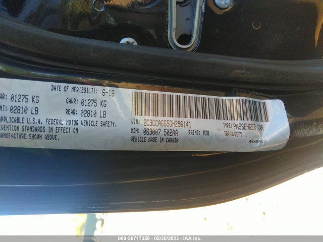 2C3CCAGG5GH296141 Chrysler 300 300s