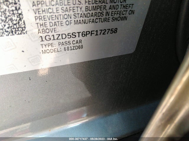 Chevrolet MALIBU LT 2023 1G1ZD5ST6PF172758 Image 9
