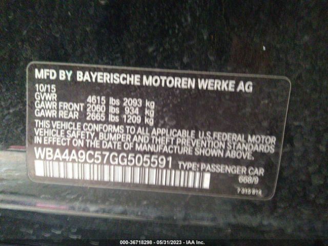 WBA4A9C57GG505591 BMW 4 Series 428i