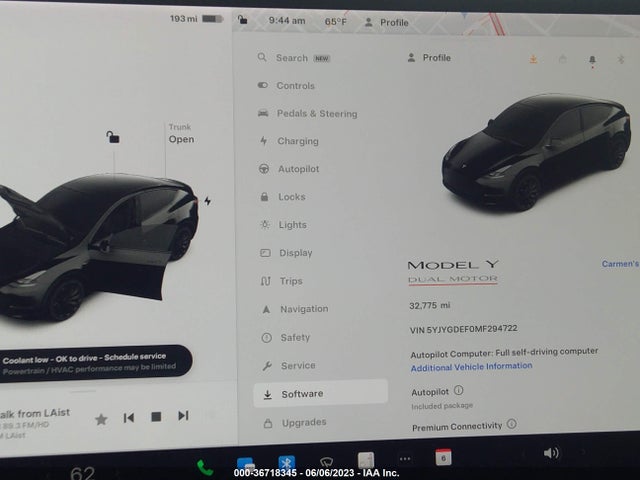 Tesla Model Y Performance 2021 5YJYGDEF0MF294722 Image 8