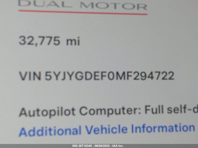 Tesla Model Y Performance 2021 5YJYGDEF0MF294722 Image 10