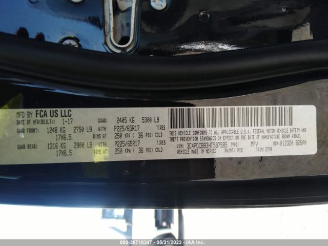 3C4PDCBB3HT587585 Dodge Journey Sxt