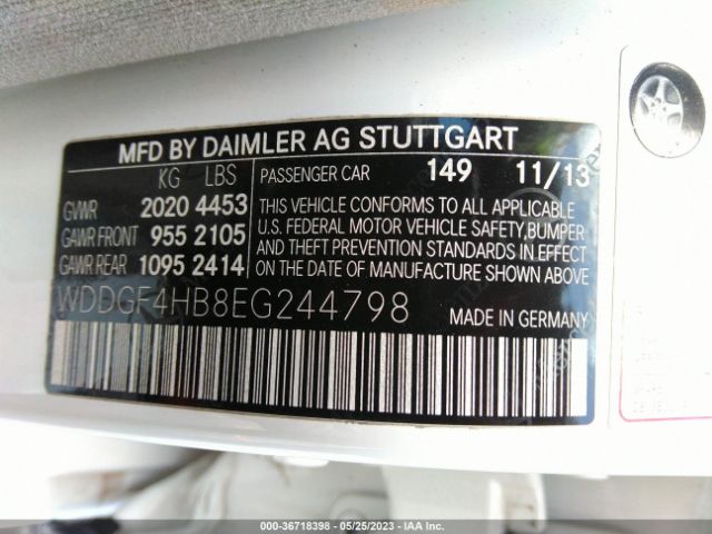 WDDGF4HB8EG244798 Mercedes-Benz C-class C 250