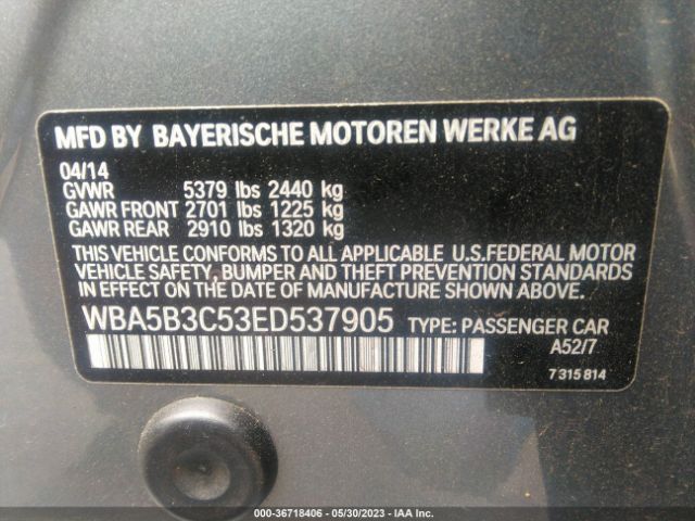 WBA5B3C53ED537905 BMW 5 Series 535i Xdrive