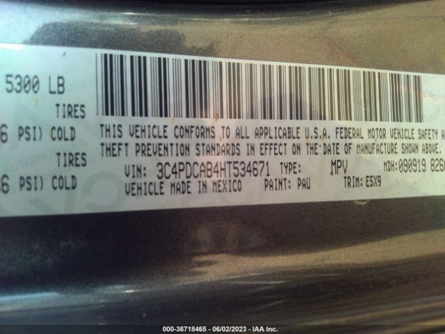 3C4PDCAB4HT534671 Dodge JOURNEY SE