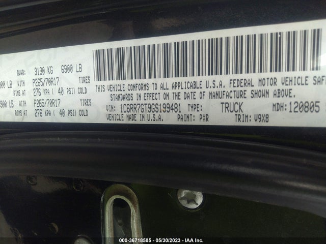 1C6RR7GT9GS199481 RAM 1500 Slt