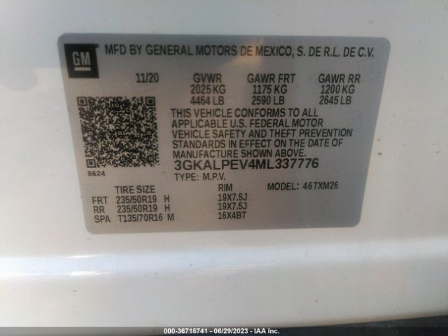 3GKALPEV4ML337776 GMC Terrain Slt