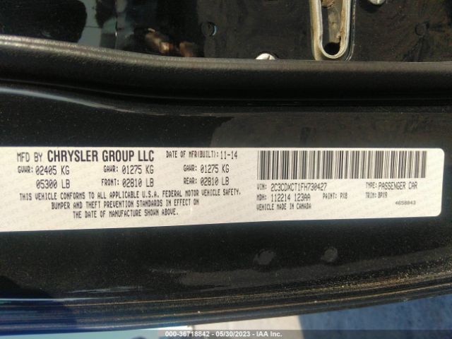 2C3CDXCT1FH730427 Dodge Charger Rt