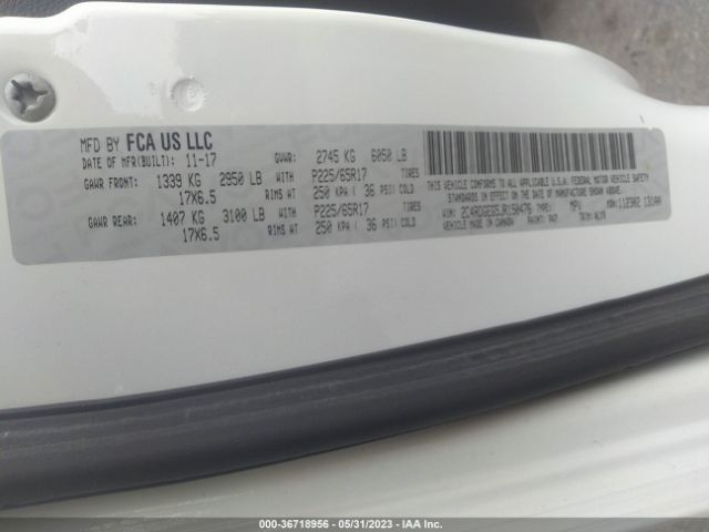 2C4RDGEG5JR150476 Dodge Grand Caravan Gt