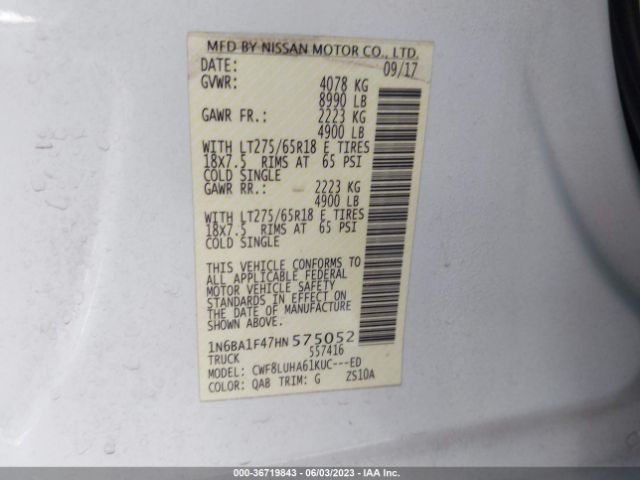 1N6BA1F47HN575052 Nissan Titan Xd Pro-4x