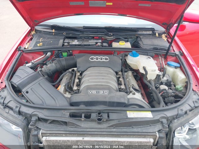 2005 AUDI A4 3.0L VIN: WAULT68E85A040378