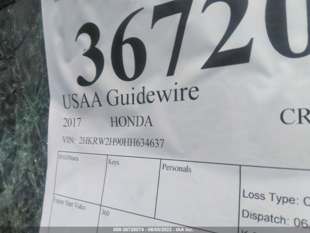 2HKRW2H90HH634637 Honda Cr-v Touring