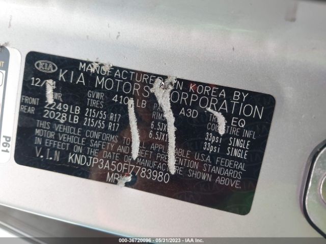 KNDJP3A50F7783980 KIA SOUL +