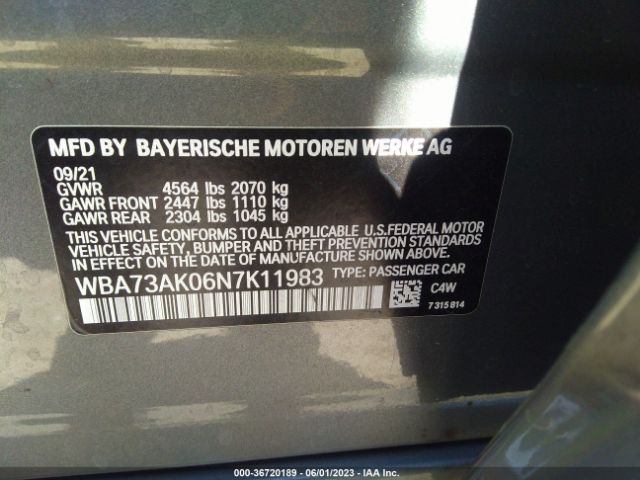 WBA73AK06N7K11983 BMW 2 Series 228i Xdrive