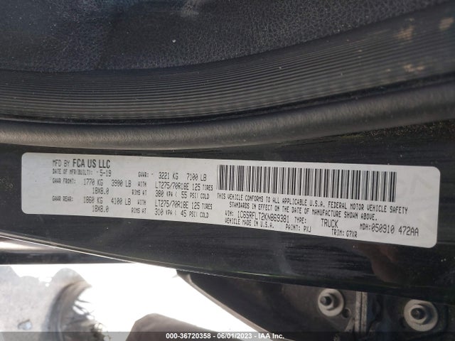 1C6SRFLT2KN869381 RAM 1500 Rebel