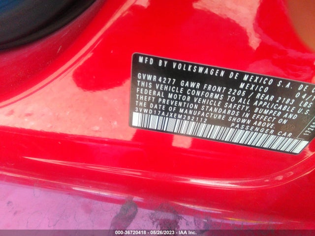 3VWD17AJXEM292112 Volkswagen Jetta Sedan Se W/connectivity
