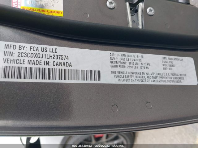 2C3CDXGJ1LH207574 Dodge Charger Scat Pack