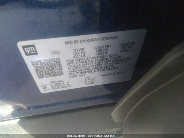 Chevrolet Trailblazer Lt 2023 KL79MPSL0PB074249 Image 7