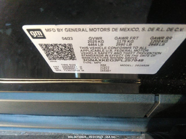 Chevrolet EQUINOX LT 2023 3GNAXKEG3PL257949 Image 10